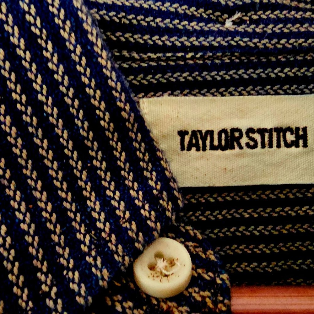 Taylor Stitch Sz 42 The Jack in Roped Indigo - 100% Organic Cotton